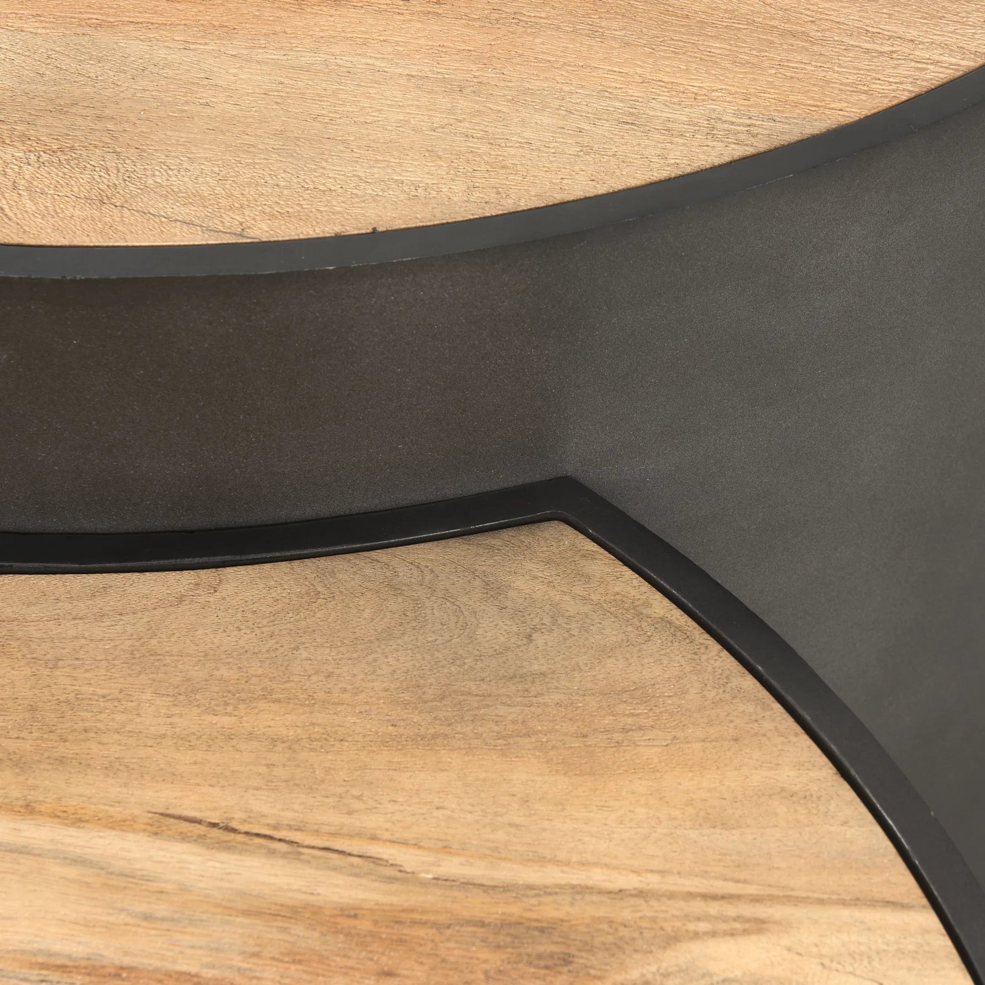 Eclipse Nesting Coffee Table by Mercana in brown. Made from metal in a unique style.
