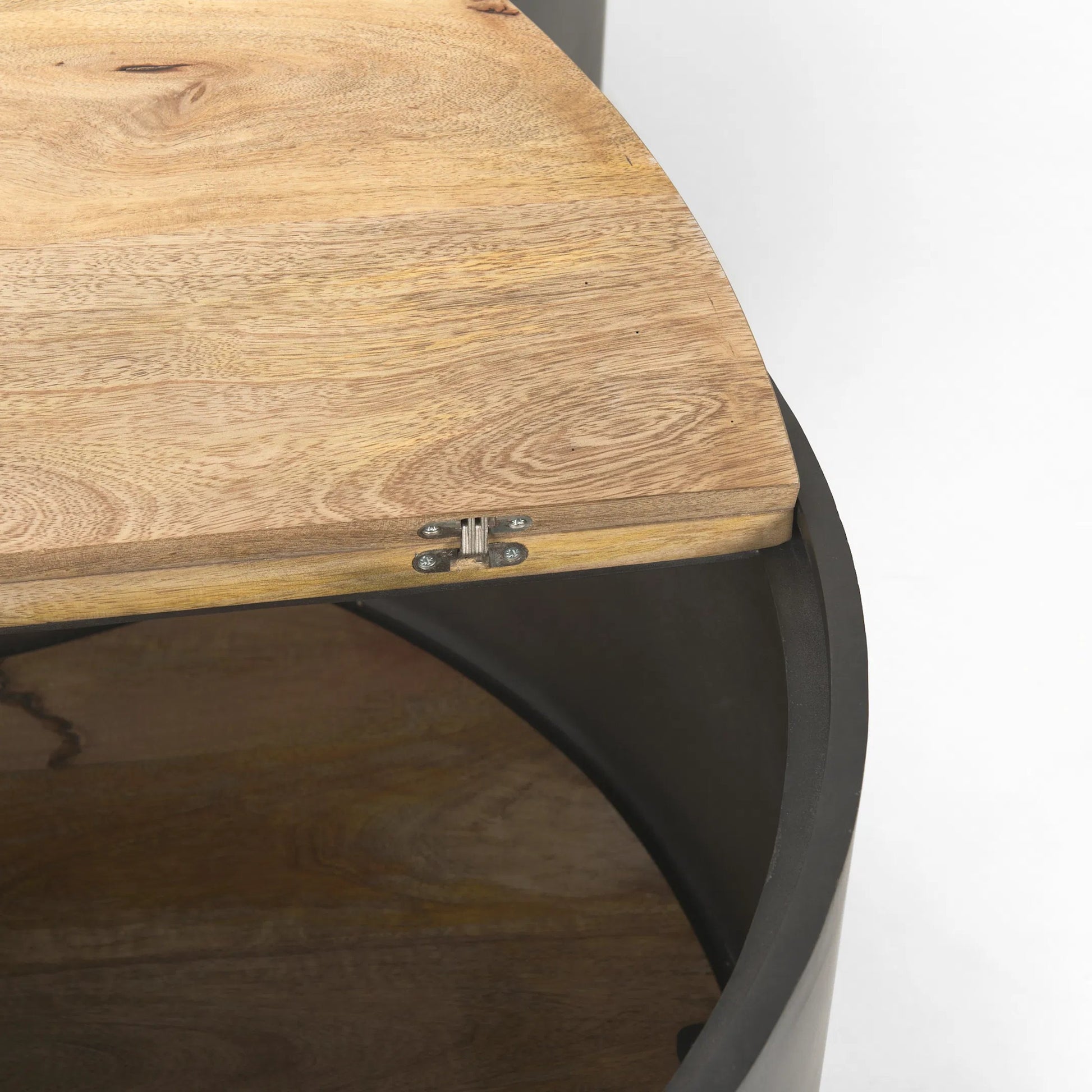 Eclipse Nesting Coffee Table by Mercana in brown. Made from metal in a unique style.