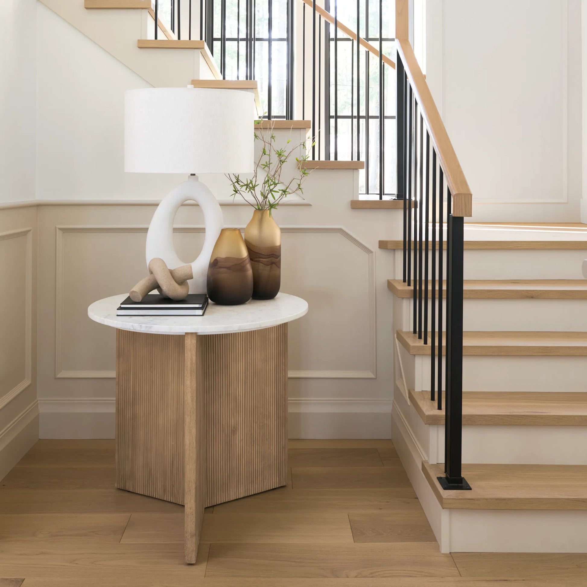 Pyla Shortglass Sand Dune Inspired Vase by Mercana in natural. Made from unique in a eclectic & global style.