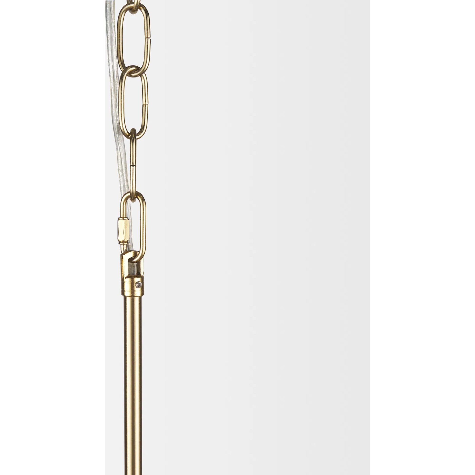 Britton Chandelier by Mercana in gold. Made from glass, metal in a modern style.