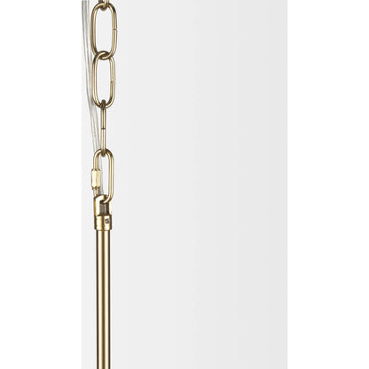 Britton Chandelier by Mercana in gold. Made from glass, metal in a modern style.