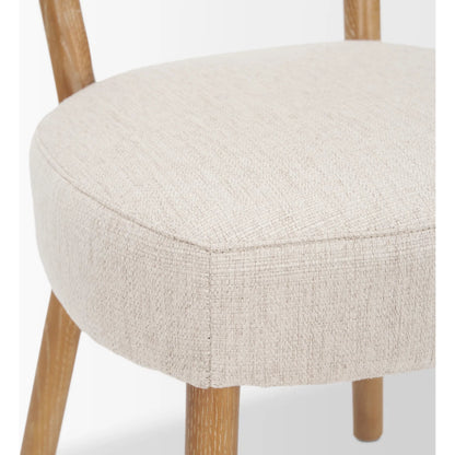 Owen Dining Chair (Set of 2) by Mercana in beige. Made from solid wood in a transitional style.