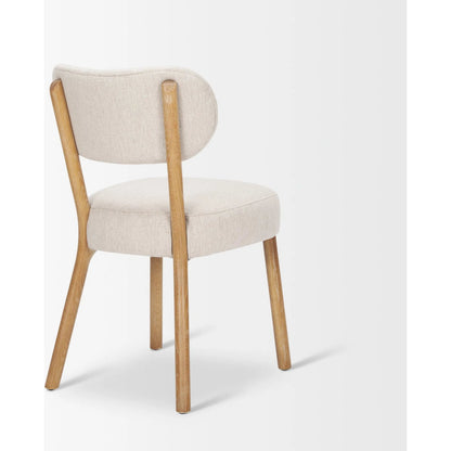 Owen Dining Chair (Set of 2) by Mercana in beige. Made from solid wood in a transitional style.