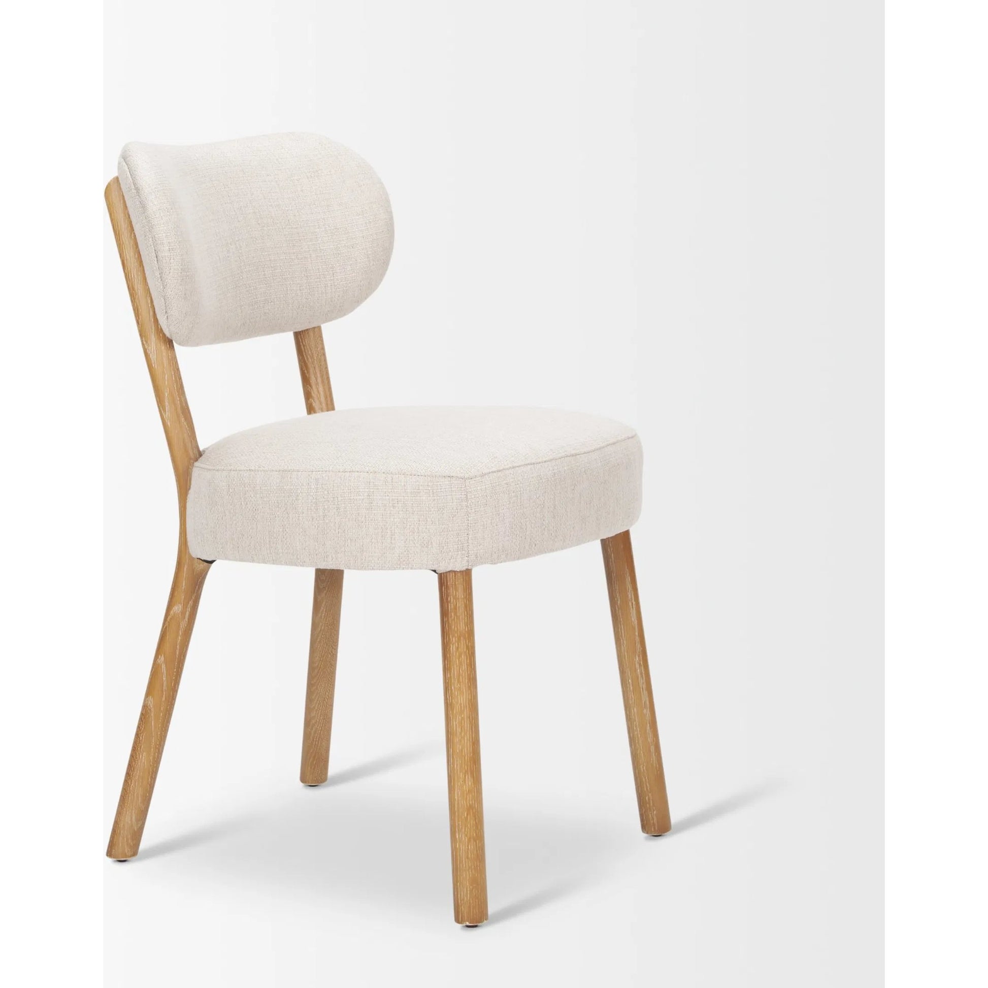 Owen Dining Chair (Set of 2) by Mercana in beige. Made from solid wood in a transitional style.