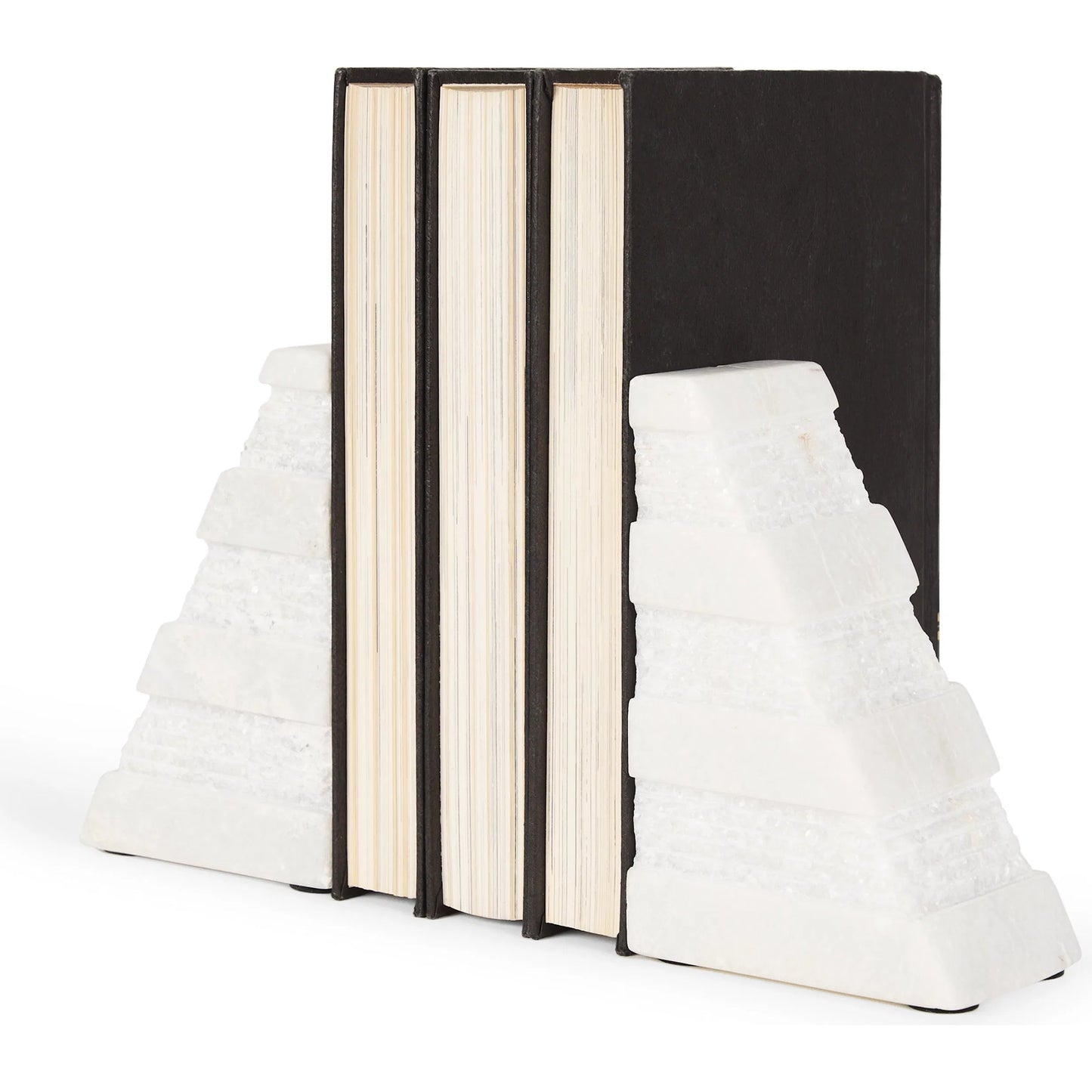 000 SI-2370268 | Primary Silo | Cavetto Marble Bookends by Mercana in white. Made from unique in a transitional style.