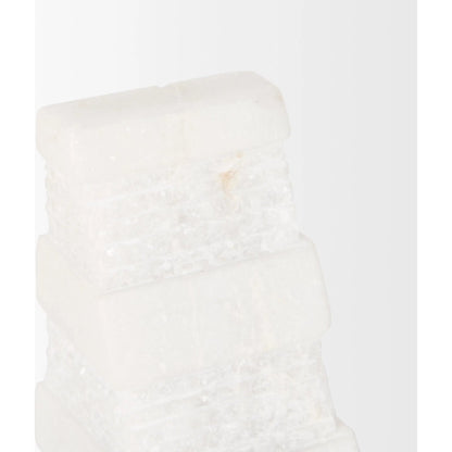 Cavetto Marble Bookends by Mercana in white. Made from unique in a unique style.