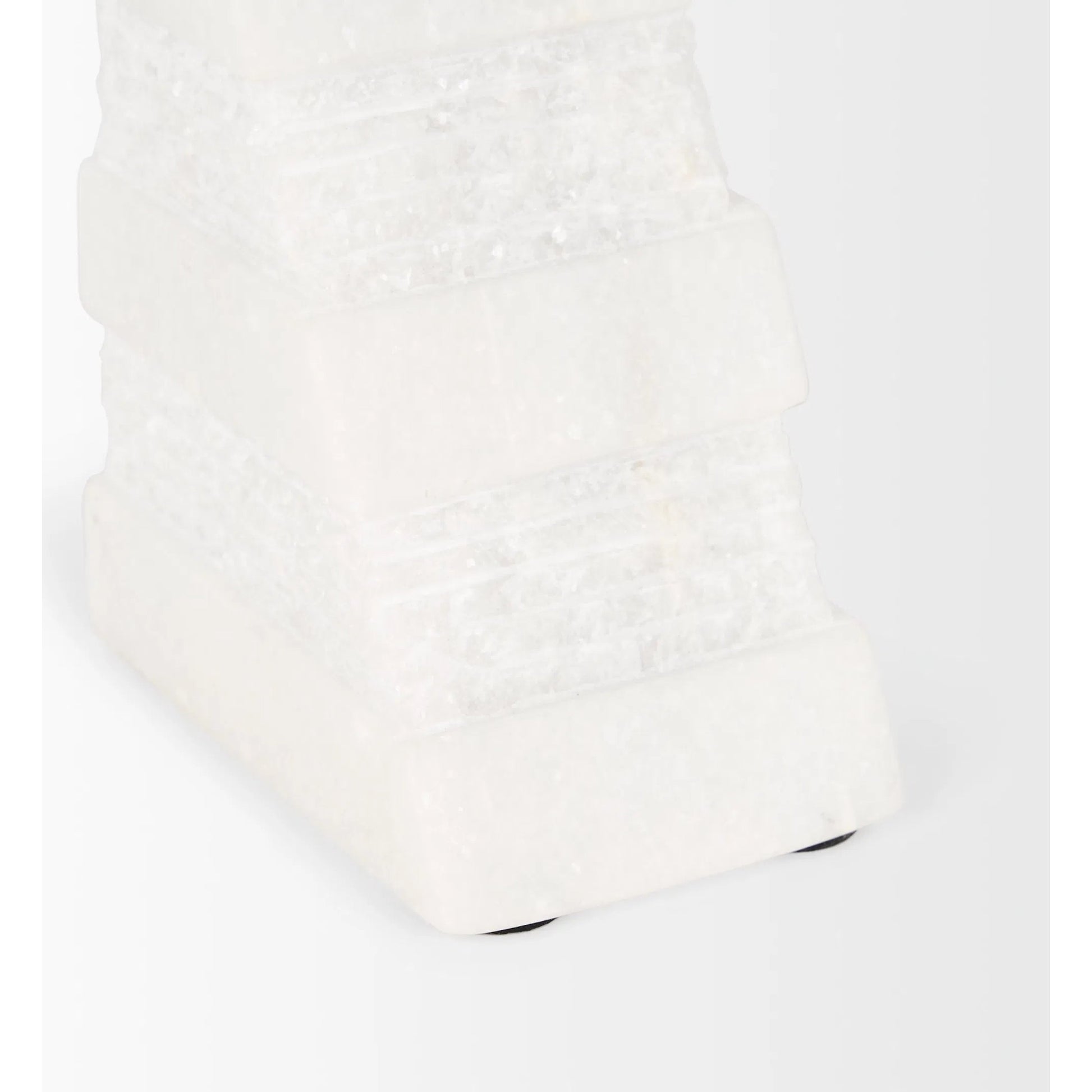 Cavetto Marble Bookends by Mercana in white. Made from unique in a unique style.