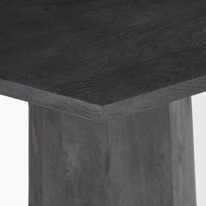 Maxine Foyer Table by Mercana in black. Made from solid wood in a modern style.