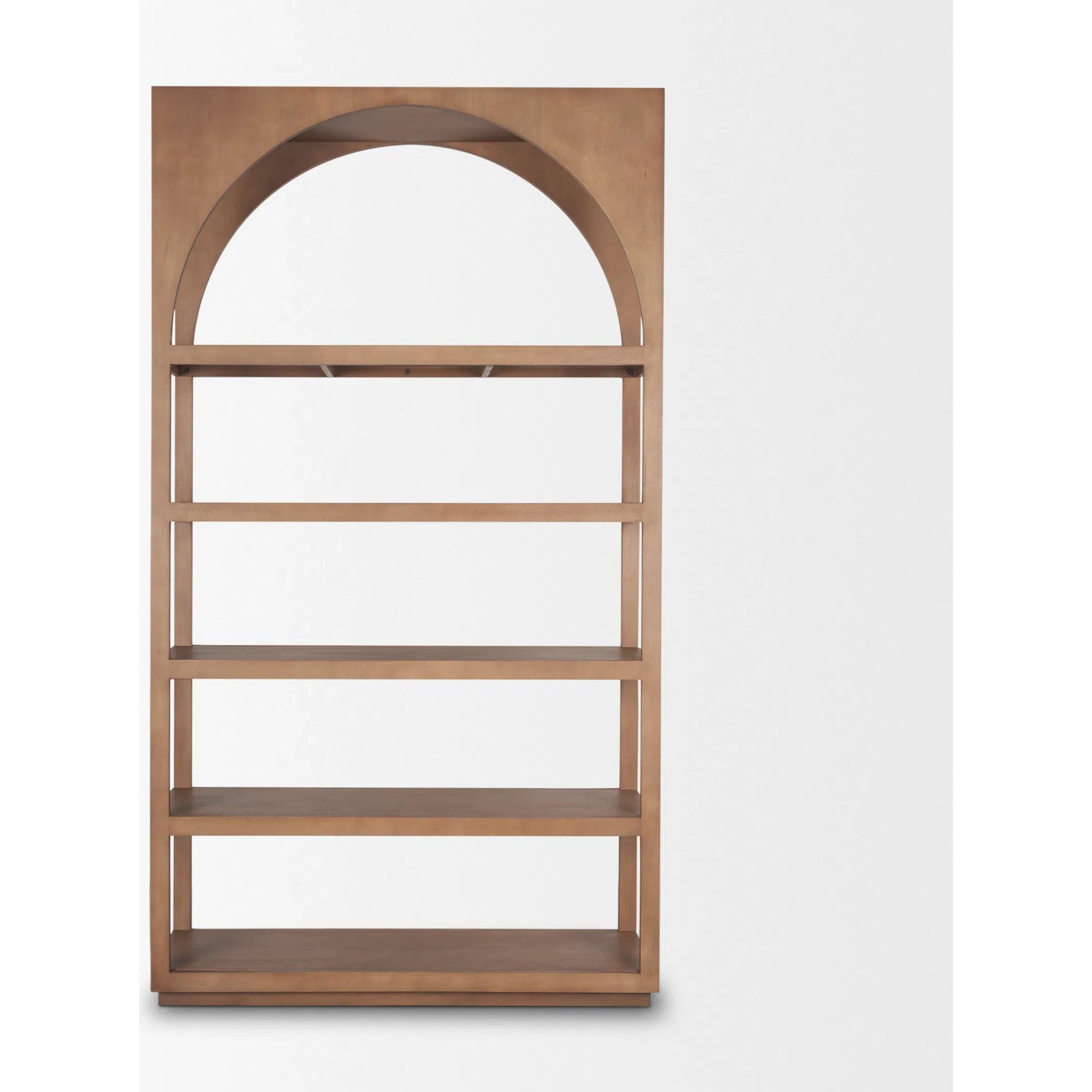 Bela Shelving Unit by Mercana in brown. Made from solid wood in a transitional style.