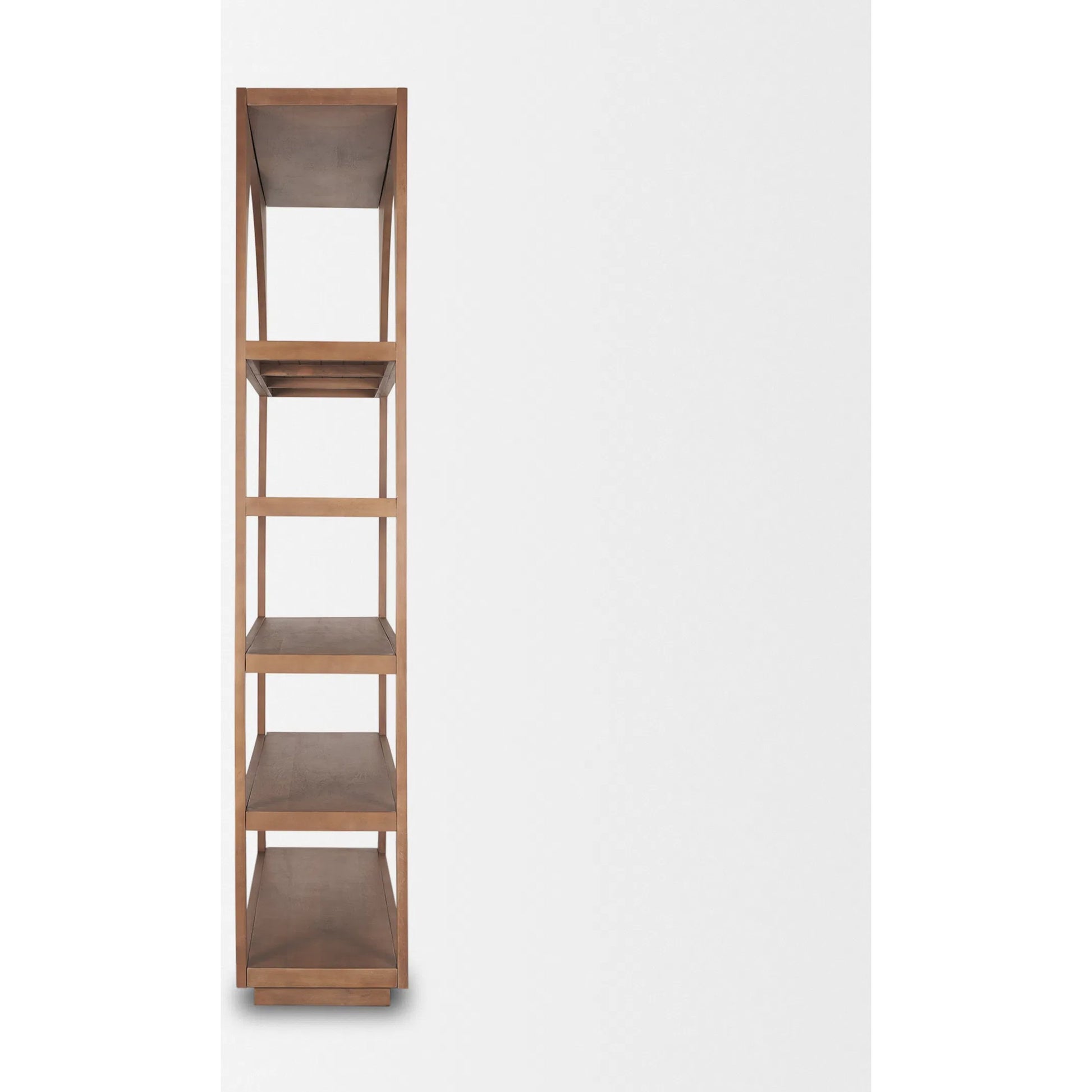 Bela Shelving Unit by Mercana in brown. Made from solid wood in a transitional style.