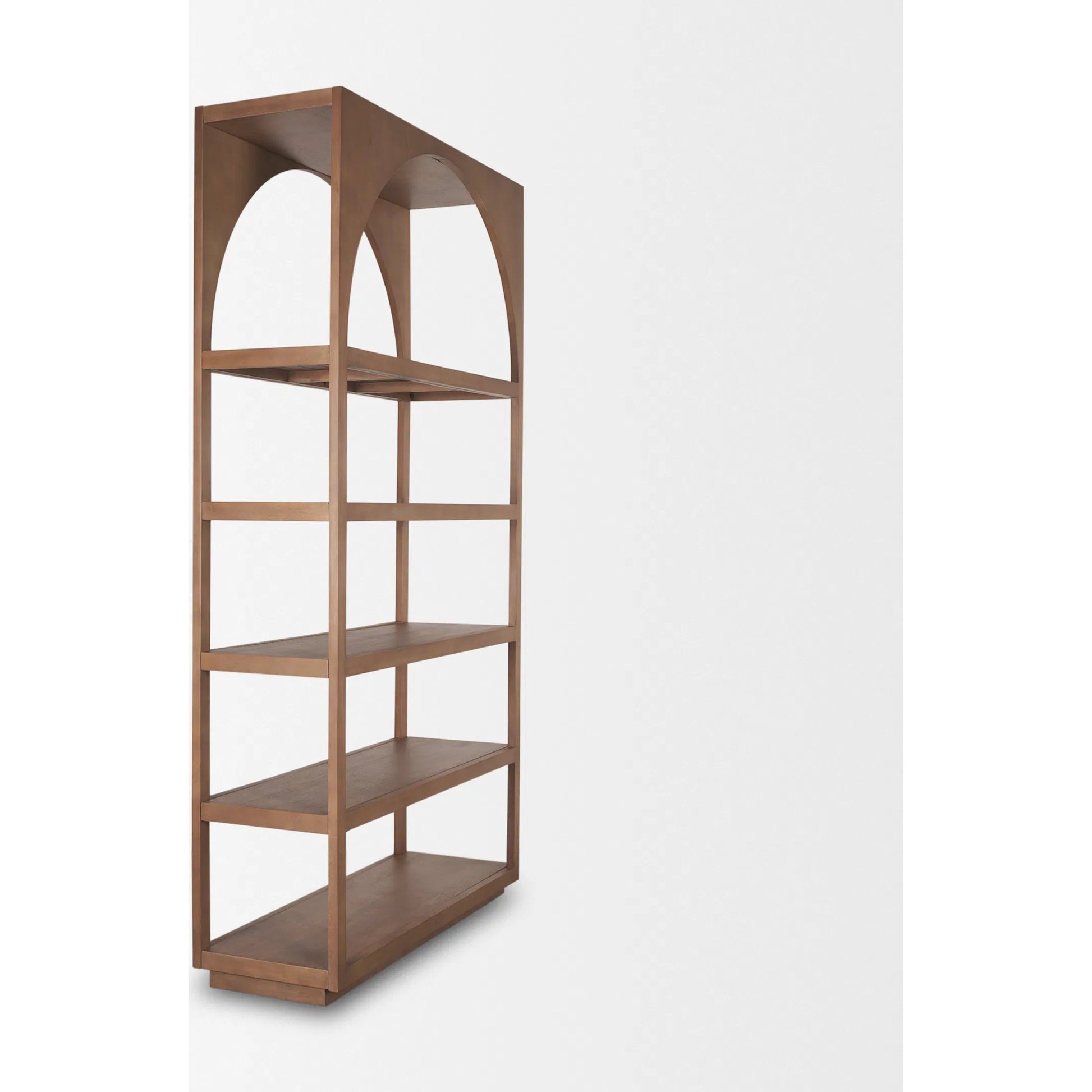 Bela Shelving Unit by Mercana in brown. Made from solid wood in a transitional style.