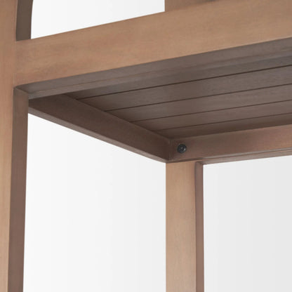 Bela Shelving Unit by Mercana in brown. Made from solid wood in a transitional style.