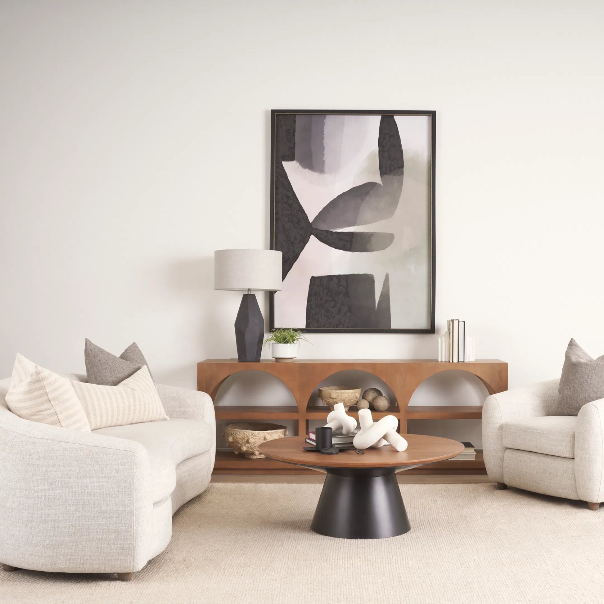 Mitchell Coffee Table by Mercana in brown. Made from solid wood in a unique style.