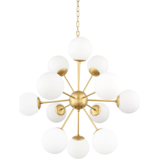 Barbara Chandelier by Mercana. Made from glass, metal in a modern style.