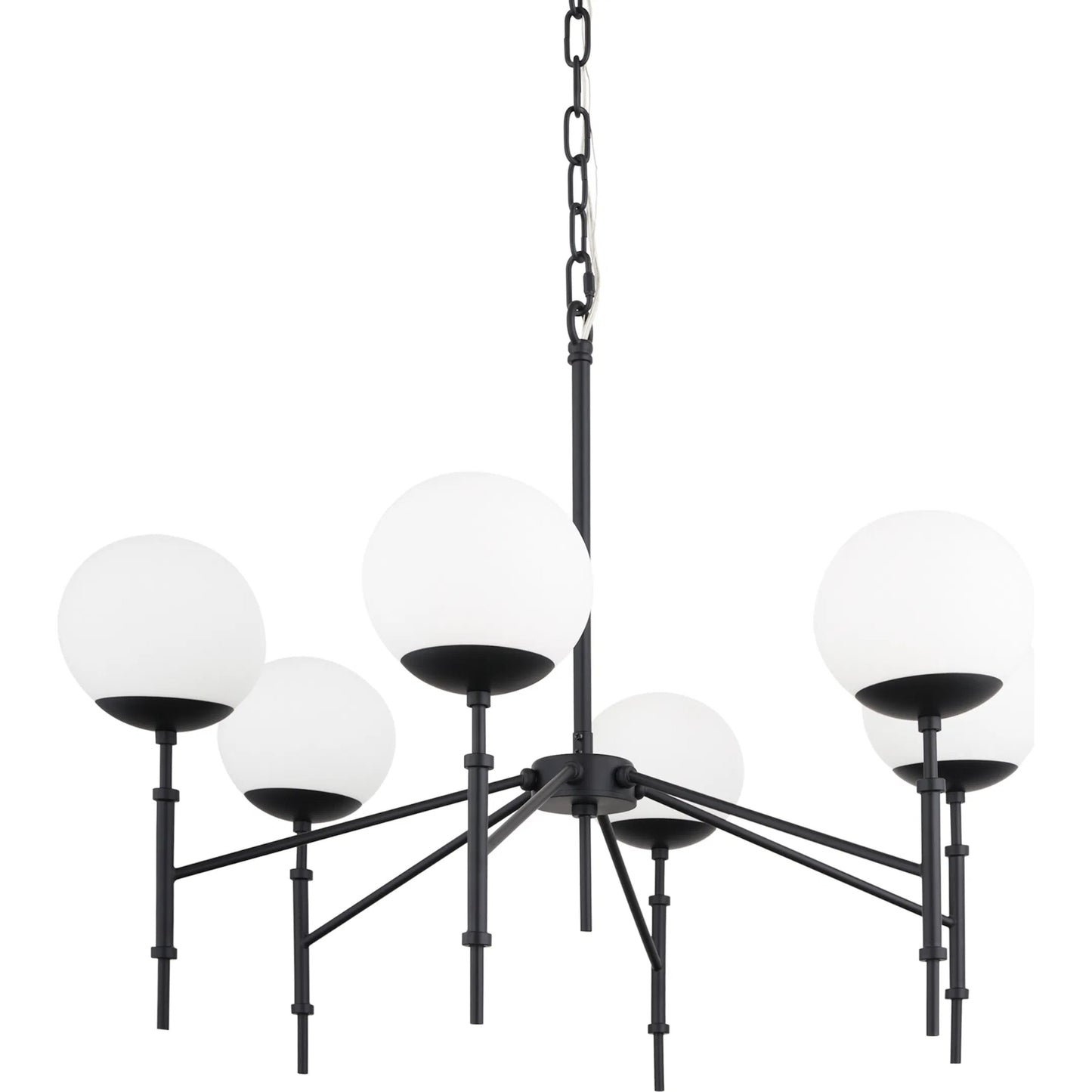027 SI-2370232 | Primary Silo | Edie Chandelier by Mercana. Made from glass, metal in a modern style.