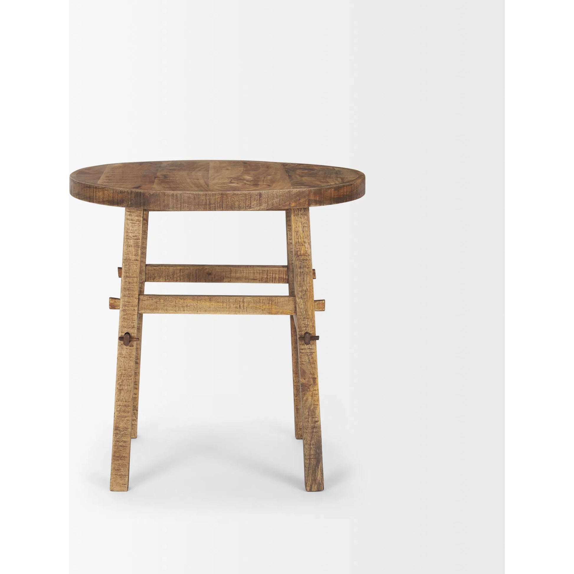 Rosie End Table by Mercana in brown. Made from solid wood in a cottage & farmhouse style.