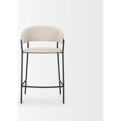 Carolyn Upholstered Seat Counter Stool by Mercana. Made from metal in a transitional style.
