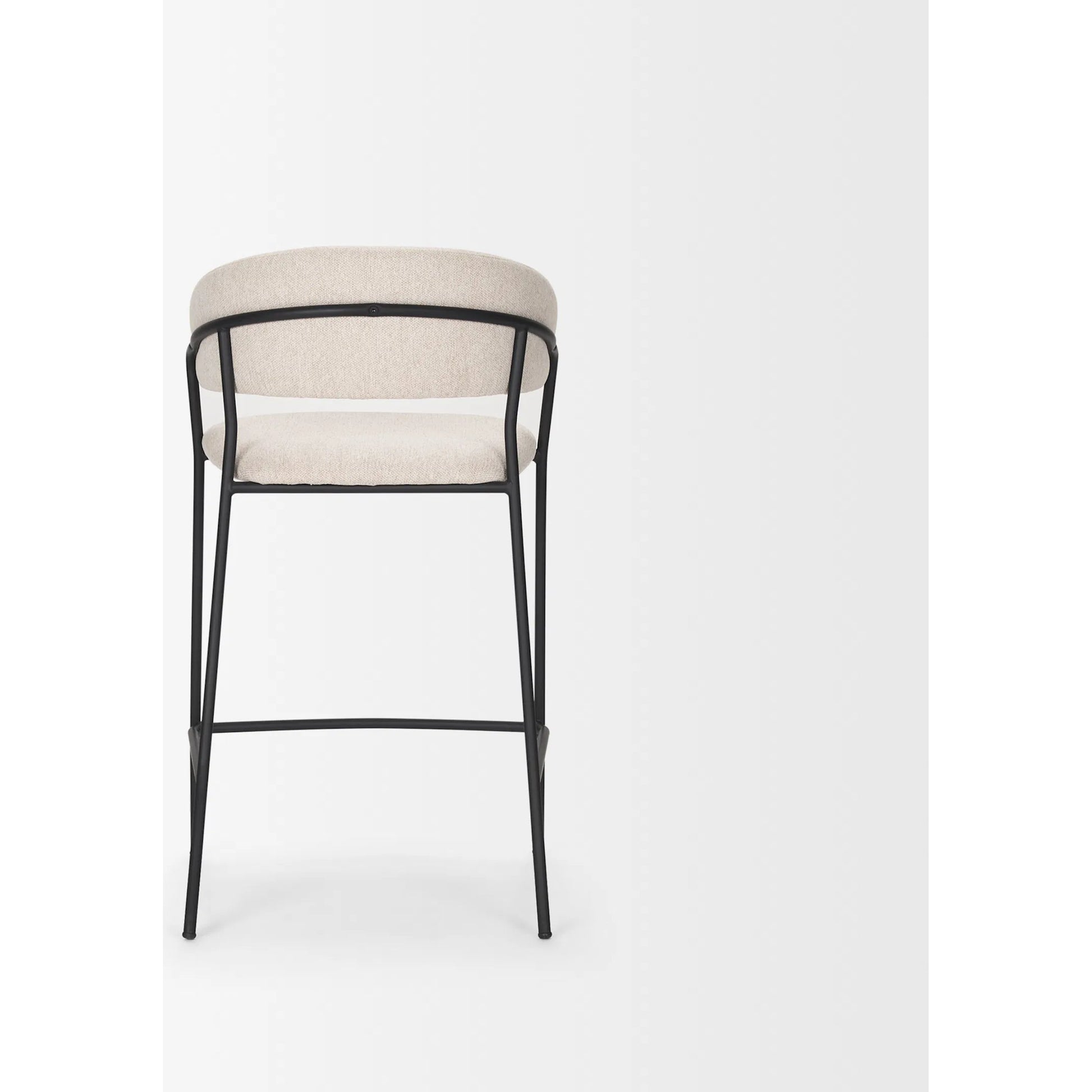 Carolyn Upholstered Seat Counter Stool by Mercana. Made from metal in a transitional style.