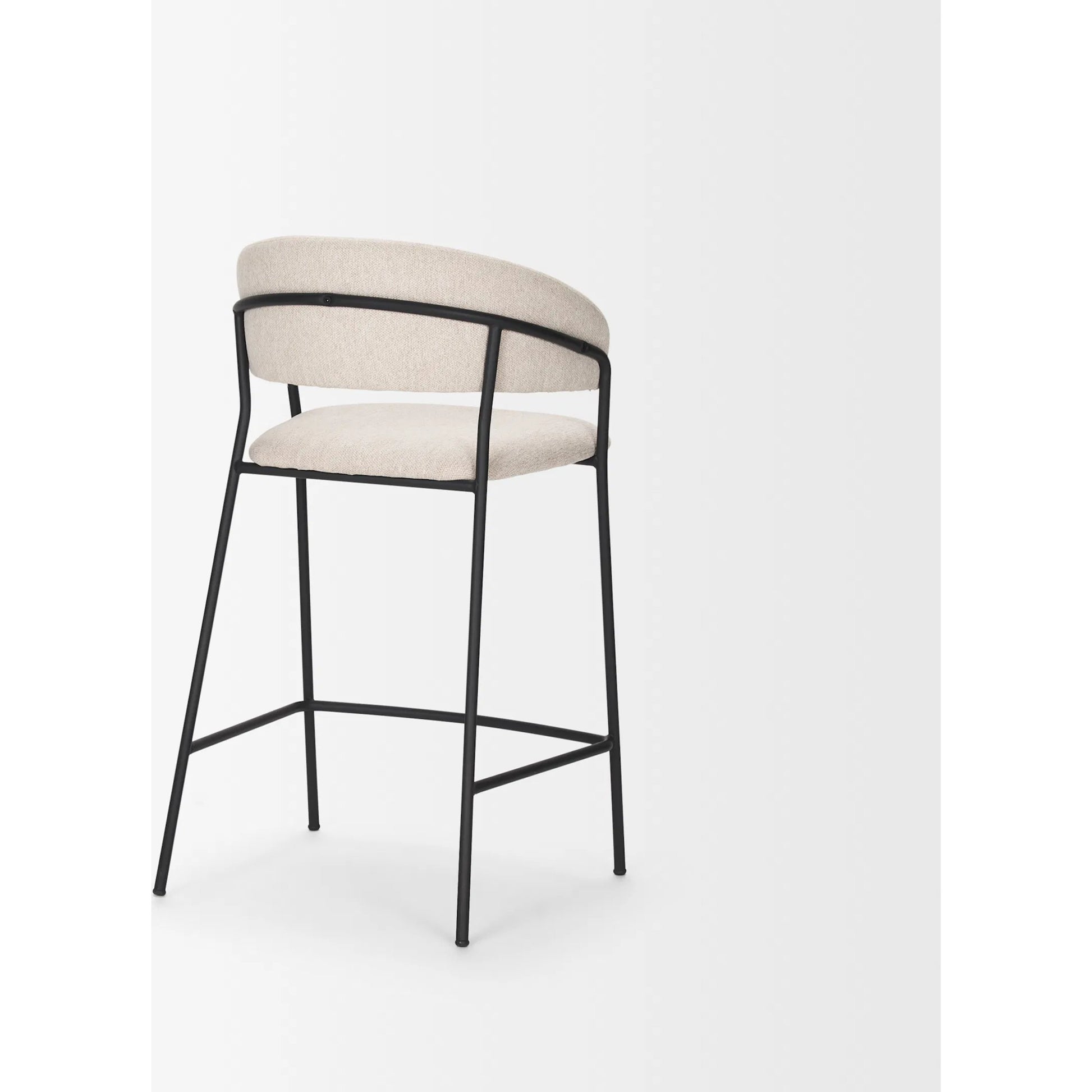 Carolyn Upholstered Seat Counter Stool by Mercana. Made from metal in a transitional style.