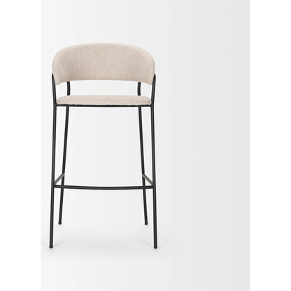 Carolyn Upholstered Seat Bar Stool by Mercana. Made from metal in a transitional style.
