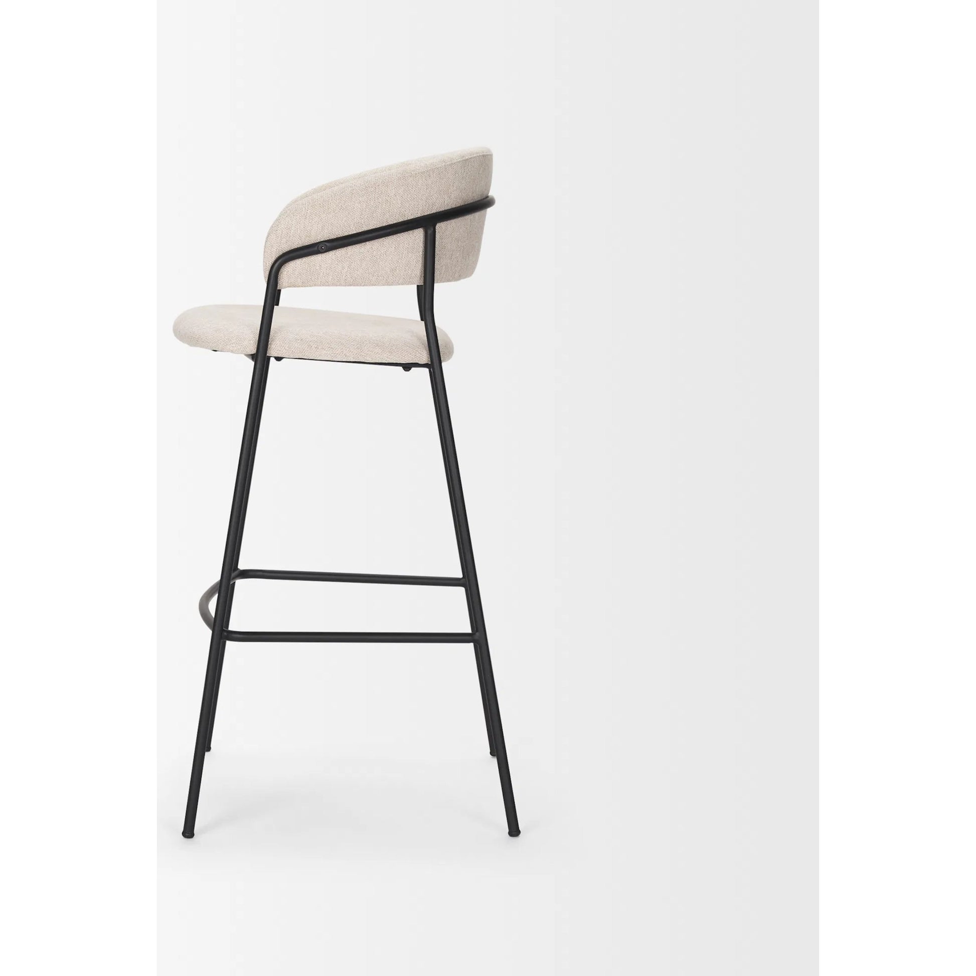 Carolyn Upholstered Seat Bar Stool by Mercana. Made from metal in a transitional style.