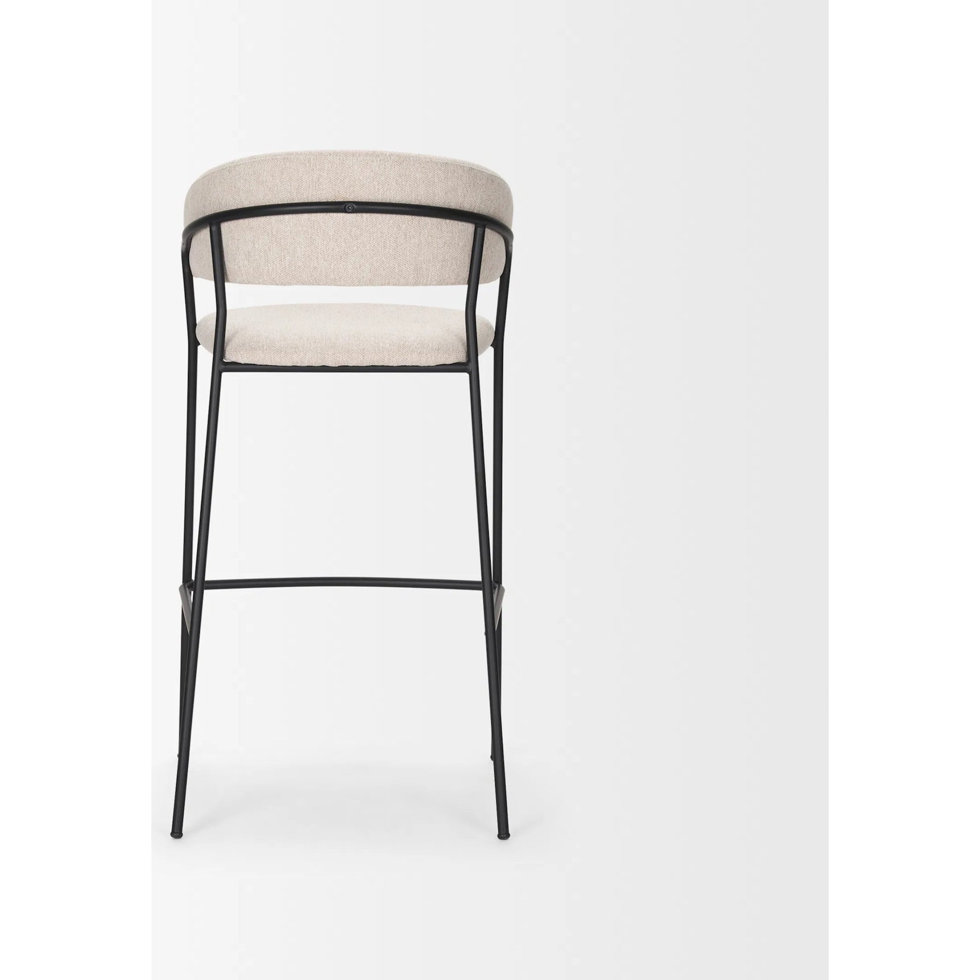 Carolyn Upholstered Seat Bar Stool by Mercana. Made from metal in a transitional style.