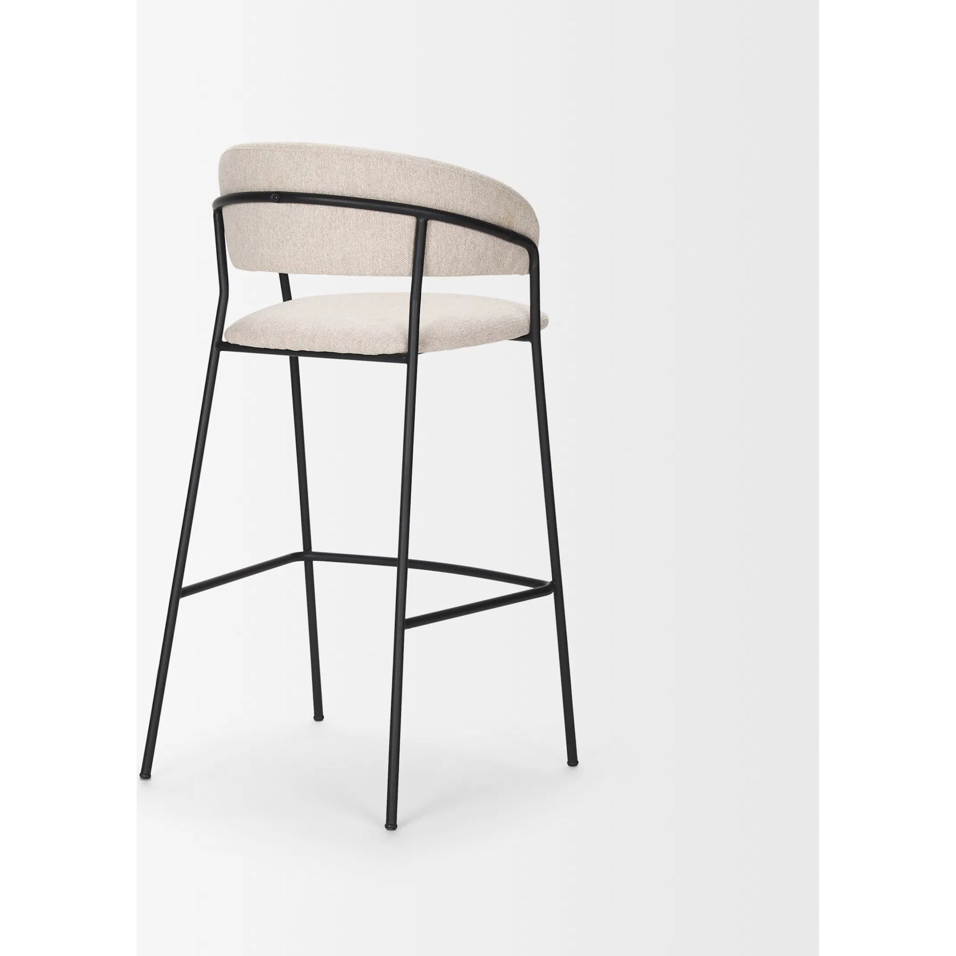 Carolyn Upholstered Seat Bar Stool by Mercana. Made from metal in a transitional style.