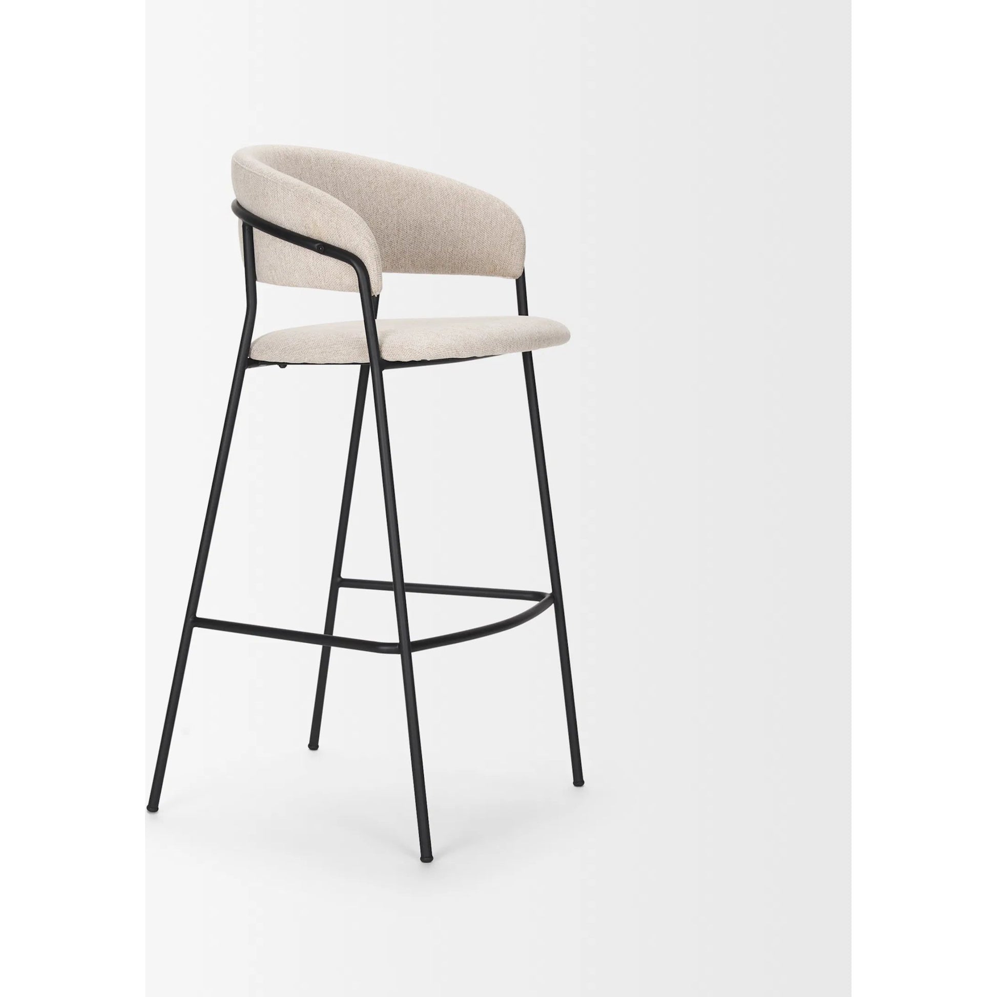 Carolyn Upholstered Seat Bar Stool by Mercana. Made from metal in a transitional style.