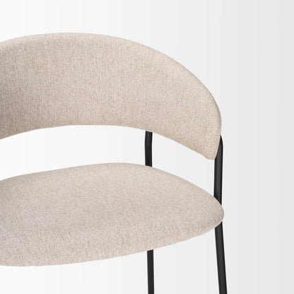 Carolyn Upholstered Seat Bar Stool by Mercana. Made from metal in a transitional style.