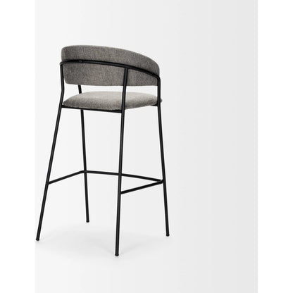 Carolyn Upholstered Seat Bar Stool by Mercana. Made from metal in a transitional style.
