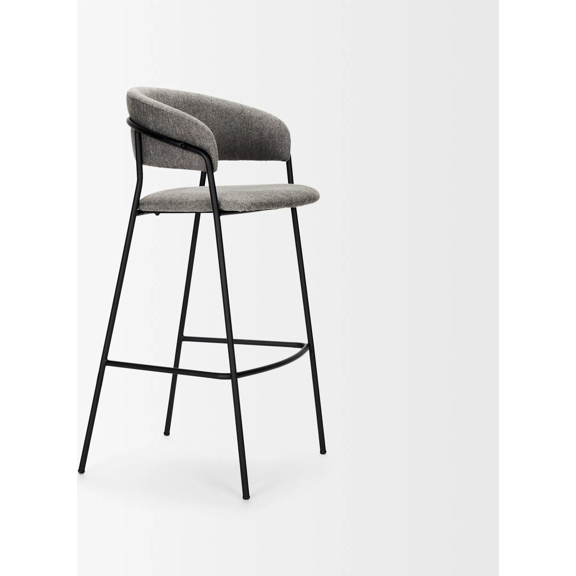 Carolyn Upholstered Seat Bar Stool by Mercana. Made from metal in a transitional style.
