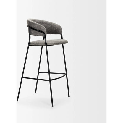 Carolyn Upholstered Seat Bar Stool by Mercana. Made from metal in a transitional style.