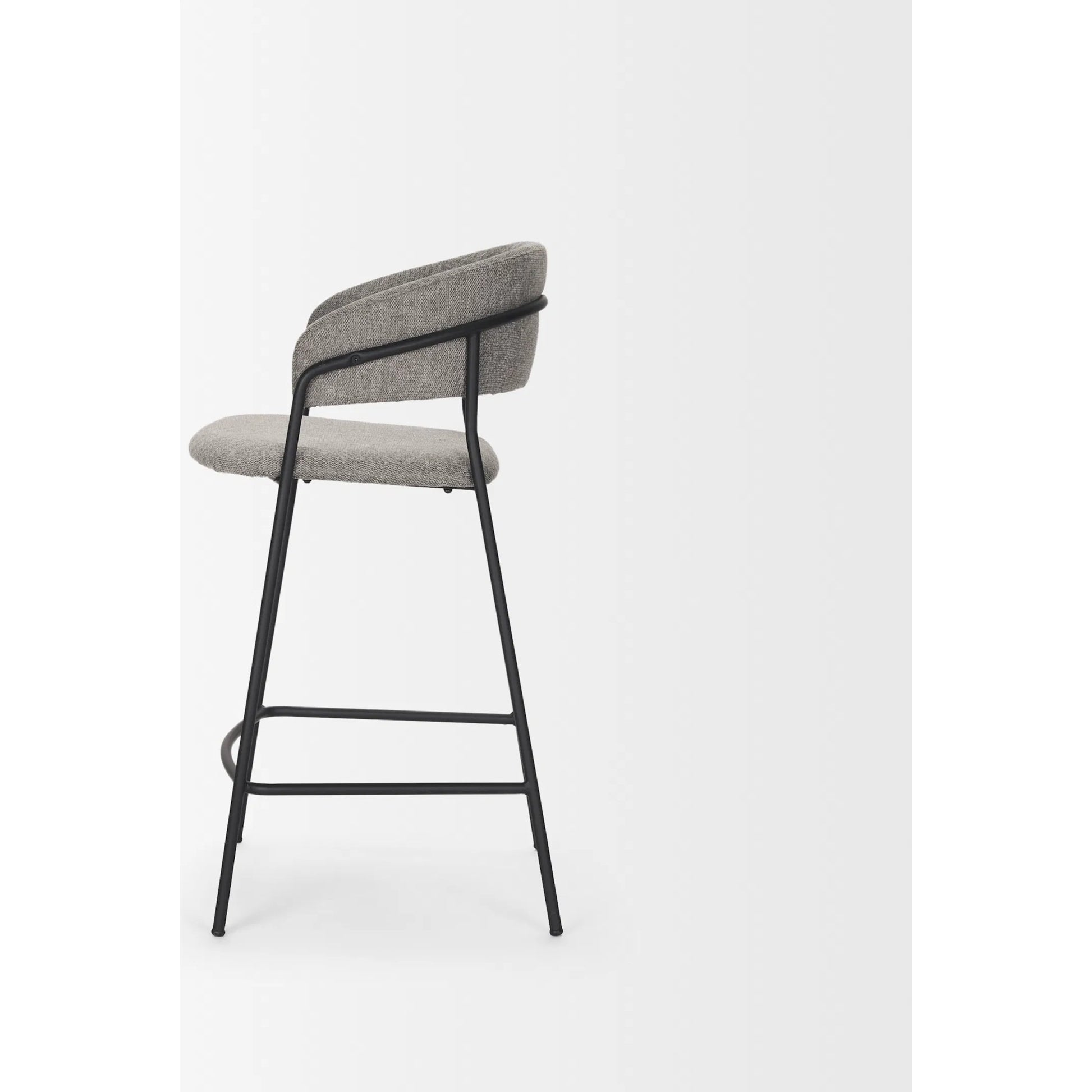 Carolyn Upholstered Seat Counter Stool by Mercana. Made from metal in a transitional style.
