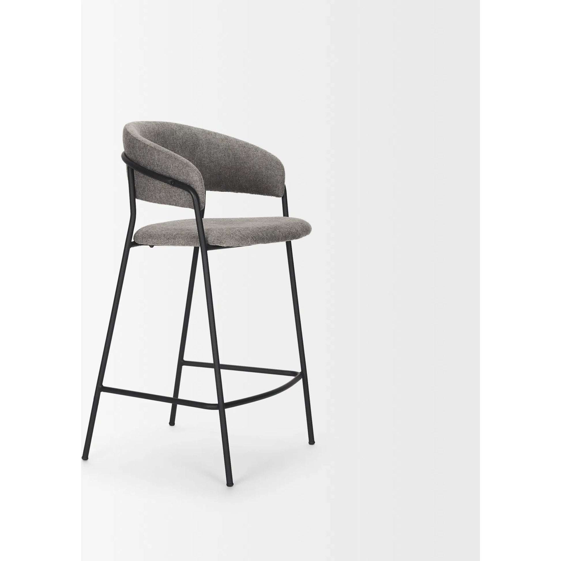 Carolyn Upholstered Seat Counter Stool by Mercana. Made from metal in a transitional style.