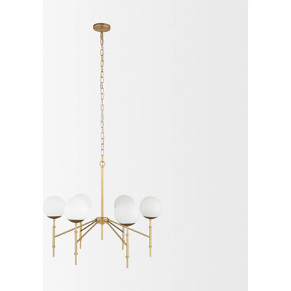 Edie Chandelier by Mercana. Made from glass, metal in a modern style.