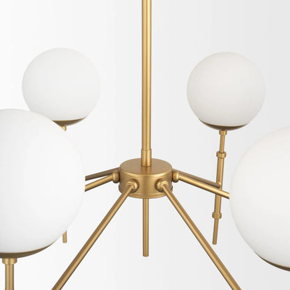 Edie Chandelier by Mercana. Made from glass, metal in a modern style.