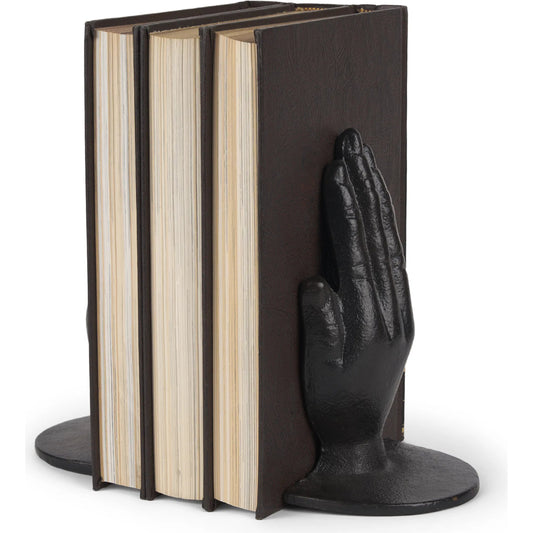 Praying Hands Book Ends by Mercana in black. Made from unique in a unique style.