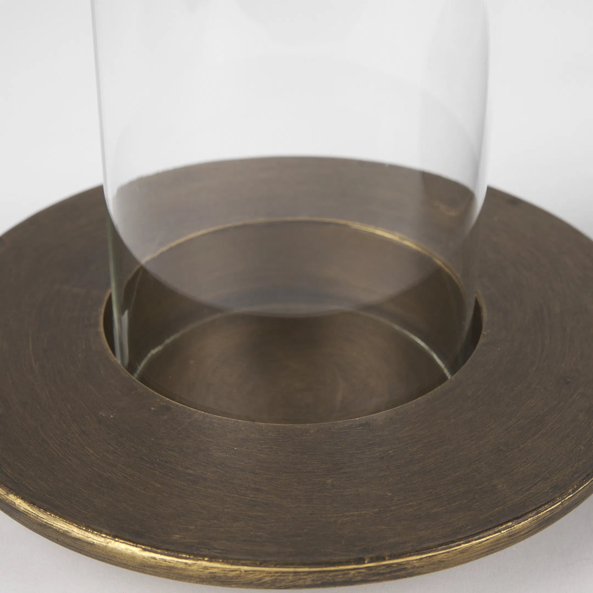 Vivian Candle Holder by Mercana in gold. Made from metal in a transitional style.