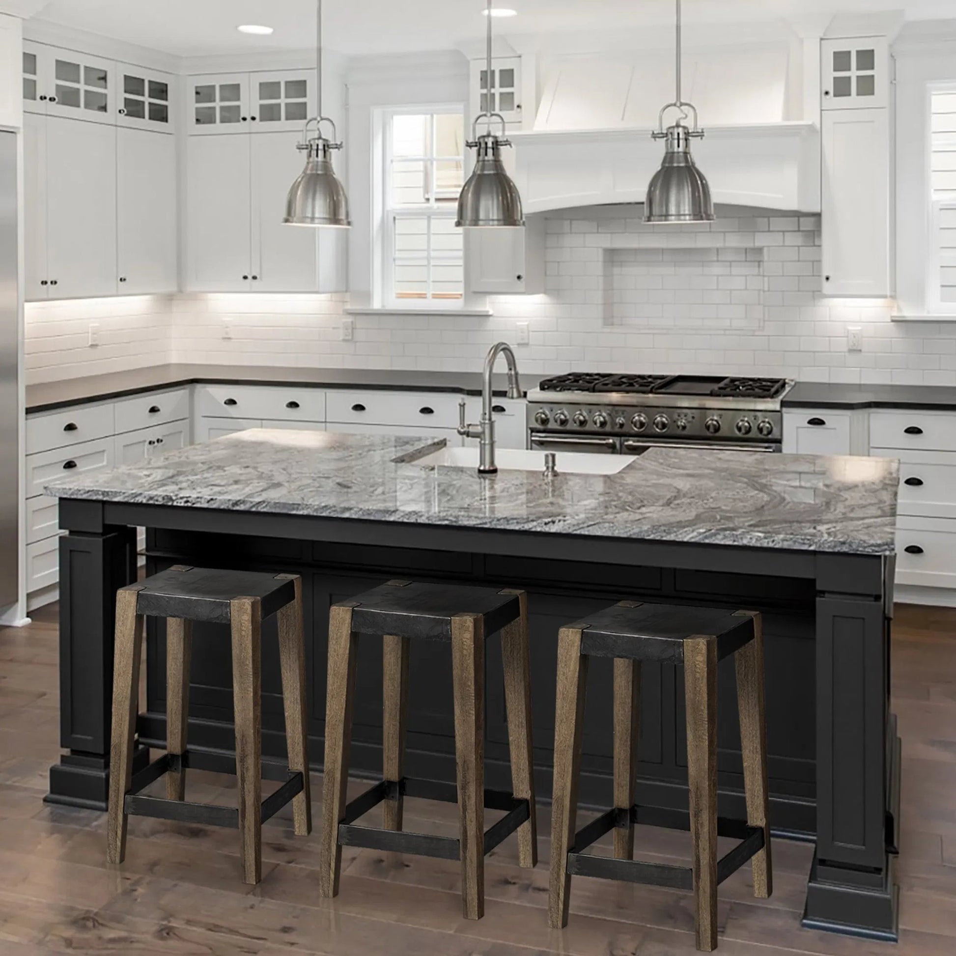 Nell Metal Seat Counter Stool by Mercana in natural. Made from unique in a modern style.