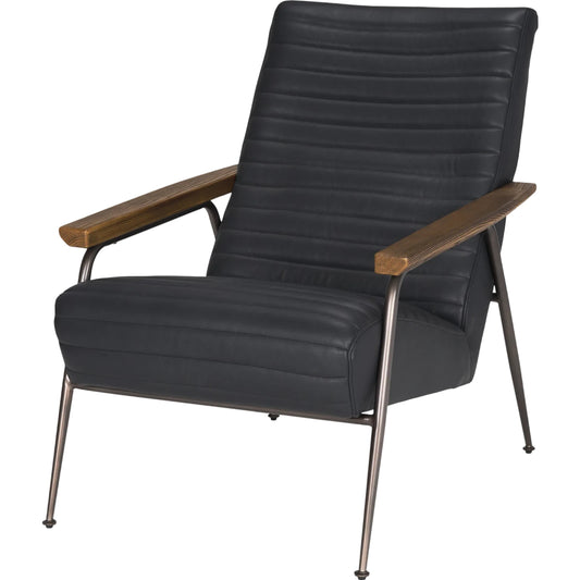 Grosjean Leather Accent Chair by Mercana. Made from metal in a unique style.