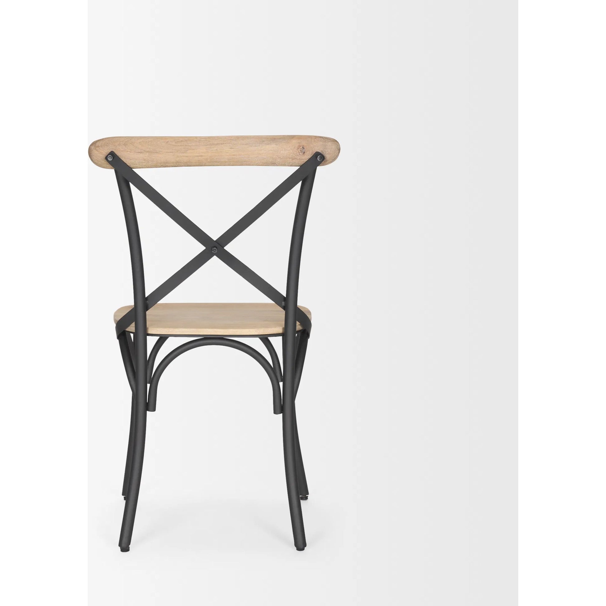 Etienne Dining Chair (Set of 2) by Mercana in brown, gray. Made from metal in a cottage & farmhouse style.