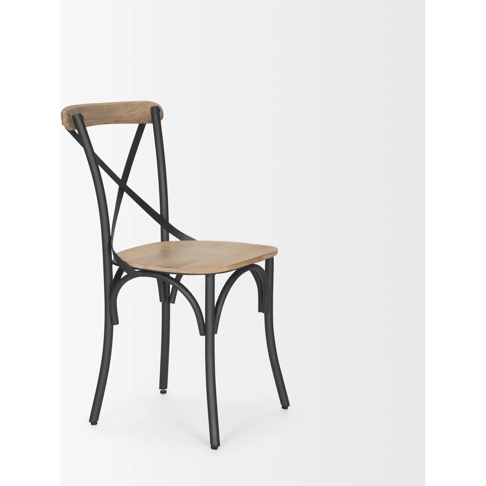 Etienne Dining Chair (Set of 2) by Mercana in brown, gray. Made from metal in a cottage & farmhouse style.