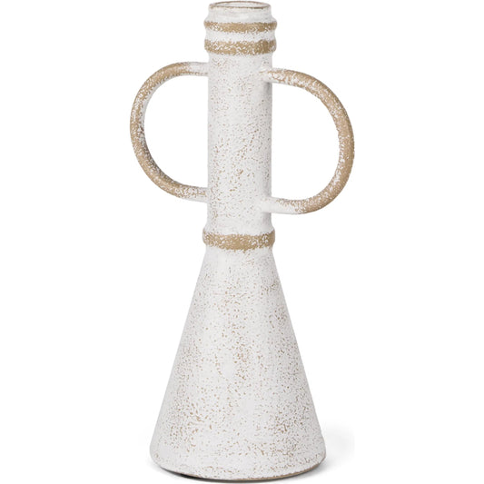 Ziva Sculptural Object by Mercana in white. Made from metal in a unique style.