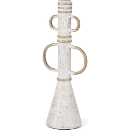 Ziva Sculptural Object by Mercana in white. Made from metal in a modern style.