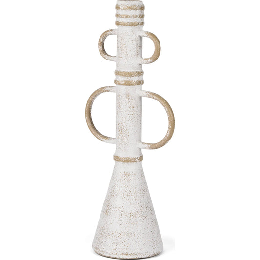 Ziva Sculptural Object by Mercana in white. Made from metal in a unique style.