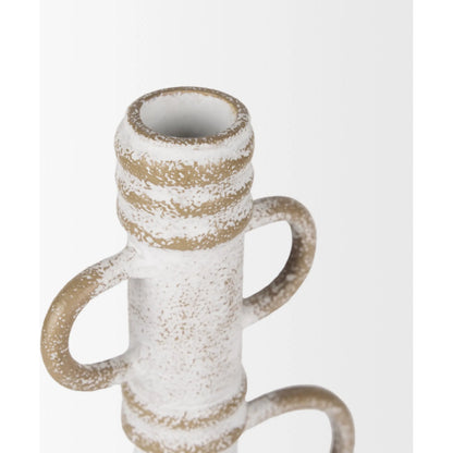 Ziva Sculptural Object by Mercana in white. Made from metal in a modern style.