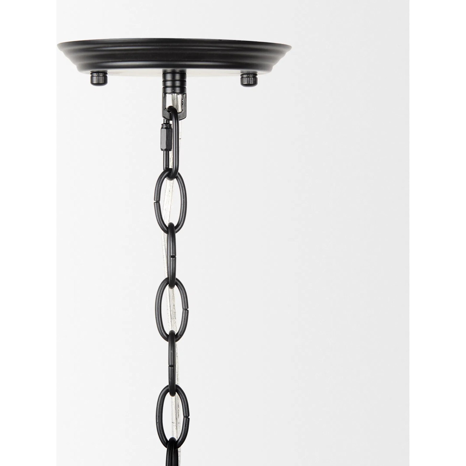 Gabriel Chandelier by Mercana in black. Made from metal in a traditional style.