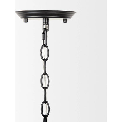 Gabriel Chandelier by Mercana in black. Made from metal in a traditional style.
