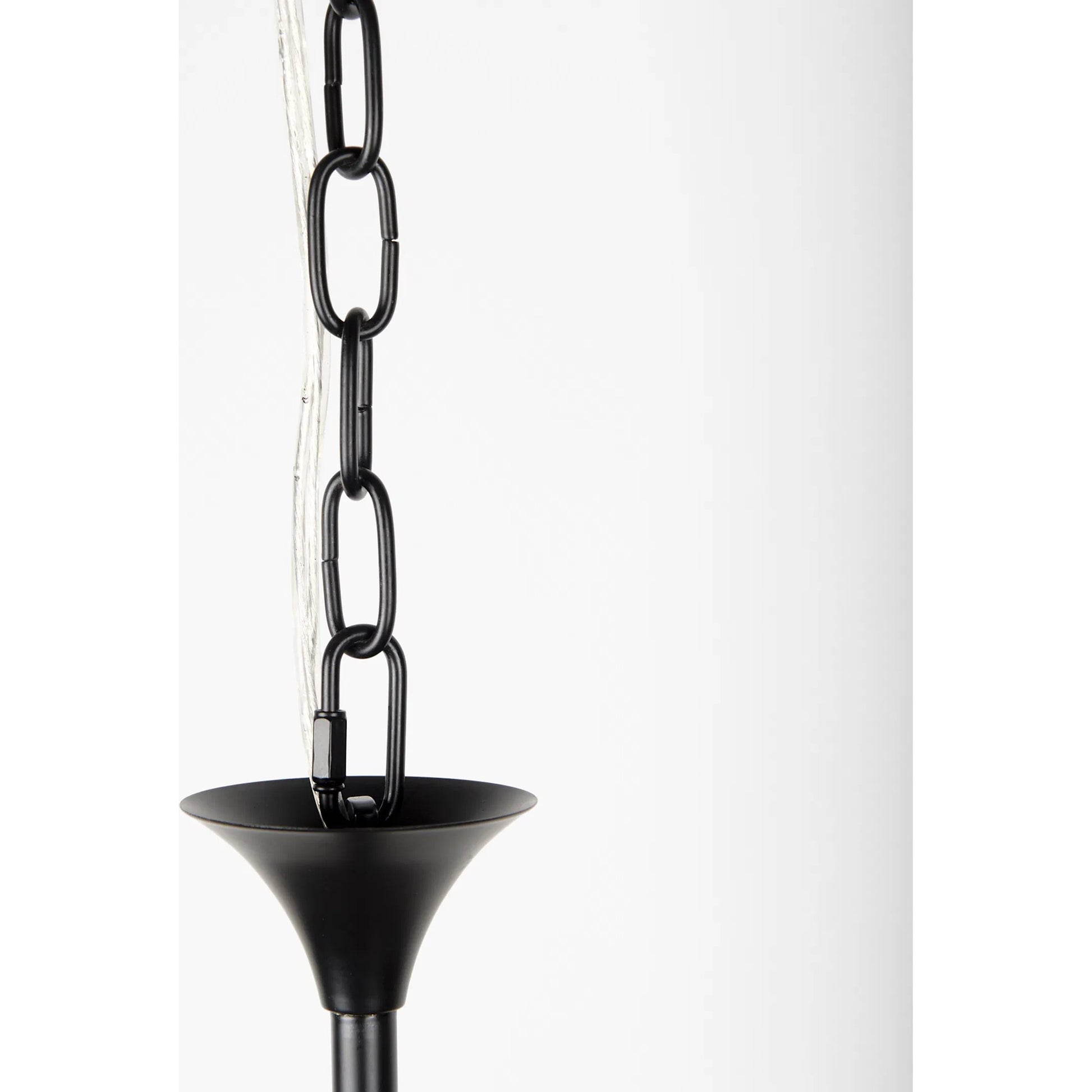 Gabriel Chandelier by Mercana in black. Made from metal in a traditional style.