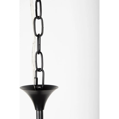 Gabriel Chandelier by Mercana in black. Made from metal in a traditional style.